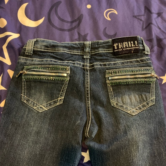 THRILL SZ 11 (15in across) WOMEN/JUNIOR JEAN CAPRIS. Worn once. - Picture 3 of 6